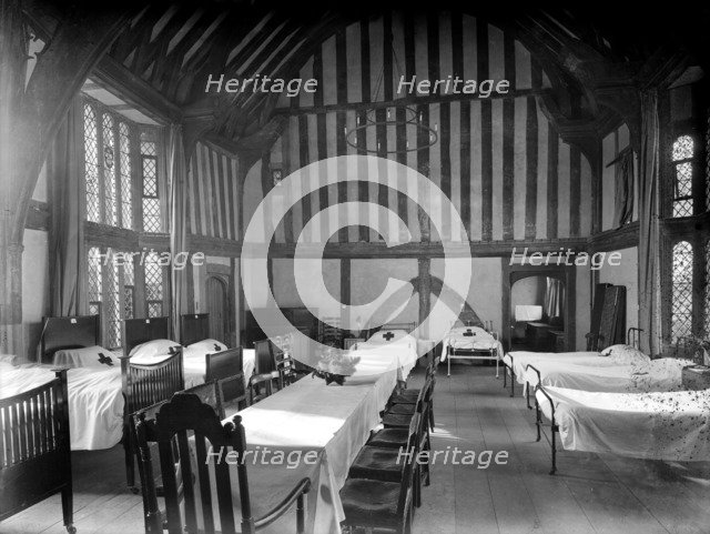 Ward in the Great Hall, Great Dixter, East Sussex, 1915. Artist: Nathaniel Lloyd