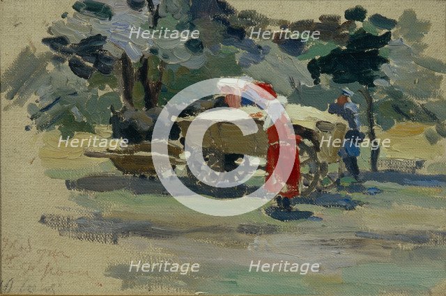 The Doukhobors in Borjomi, 1895. Artist: Borisov-Musatov, Viktor Elpidiforovich (1870-1905)