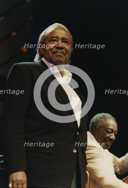 Harry Sweets Edison, Milt Hinton, Benny Carter's Swing America, North Sea Jazz Festival, 1991. Creator: Brian Foskett.