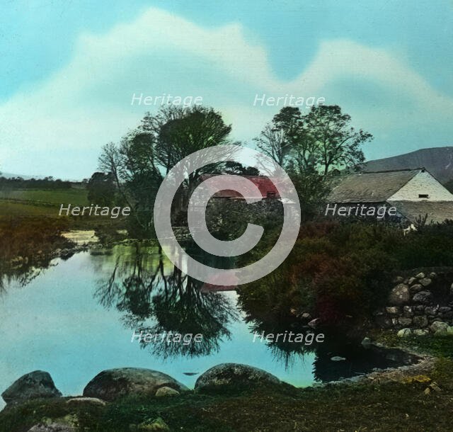 Water mill and buildings unknown location possibly a flour mill, Dorset, England, 1900. Creator: Robert Augustus Henry L'Estrange.
