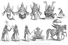 'The Ten Avatars or Incarnations of Vishnu', c1880. Artist: Unknown