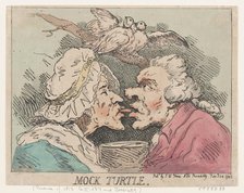 Mock Turtle, January 24, 1785., January 24, 1785. Creator: Thomas Rowlandson.