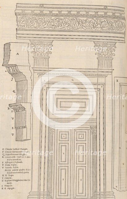 I dieci libri dell'architettura di M. Vitruvio tradutti et commentati da monsignor Barbaro..., 1556. Creators: Vitruvius, Andrea Palladio, Daniele Barbaro, Giuseppe Porta.