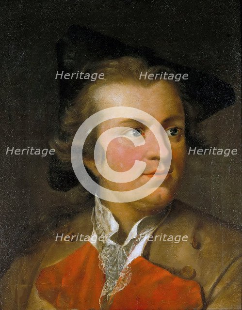 Portrait of Gotthold Ephraim Lessing (1729-1781), c.1755. Creator: Tischbein, Johann Heinrich, the Elder (1722-1789).