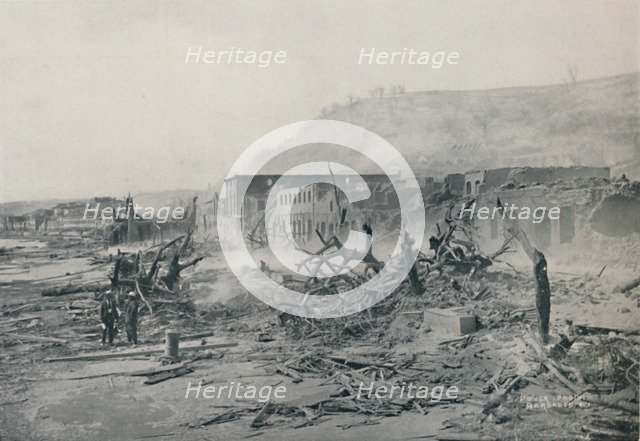 'S. Pierre After The Eruption', 1916. Artist: Unknown.