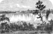 The American Falls, Niagara - from a photograph by the Stereoscopic Company, 1860. Creator: Unknown.