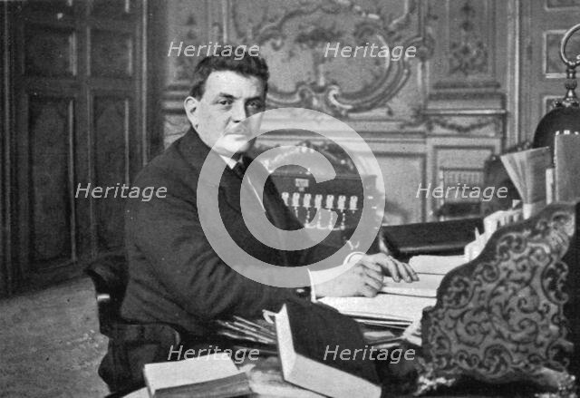 'Le nouveau ministre des Travaux publics, des Transports et du Ravitaillement, M.Herriot', 1916. Creator: Jean Clair-Guyot.