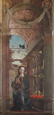Virgin Annunciate, 1467-1469. Creator: Tura, Cosimo (before 1431-1495).