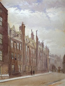 Old Buildings, Lincoln's Inn, London, 1879.                                                   Artist: John Crowther