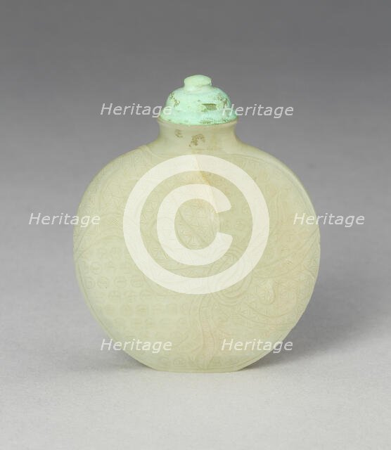 Snuff Bottle with Tied Ribbons, Late 18th century. Creator: Unknown.