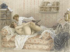 Erotic Scene. Artist: Zichy, Mihály (1827-1906)