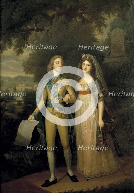 Portrait of Gustav IV Adolf of Sweden (1778-1837) and Frederica Dorothea Wilhelmina of Baden (1781-1