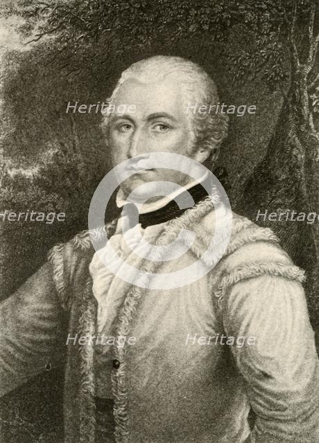 'General Daniel Morgan in a buckskin coat of the Virginia rangers', c1780, (1937). Creator: Unknown.