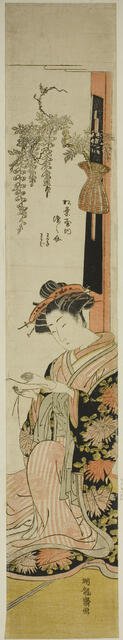 The Courtesan Somenosuke of the Matsubaya, c. 1776/81. Creator: Isoda Koryusai.
