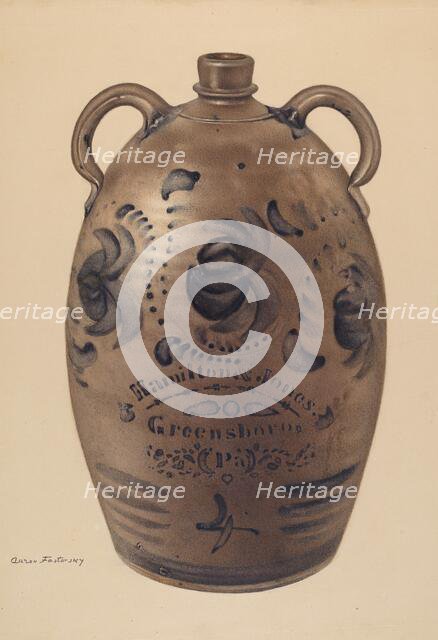 Jug, c. 1939. Creator: Aaron Fastovsky.