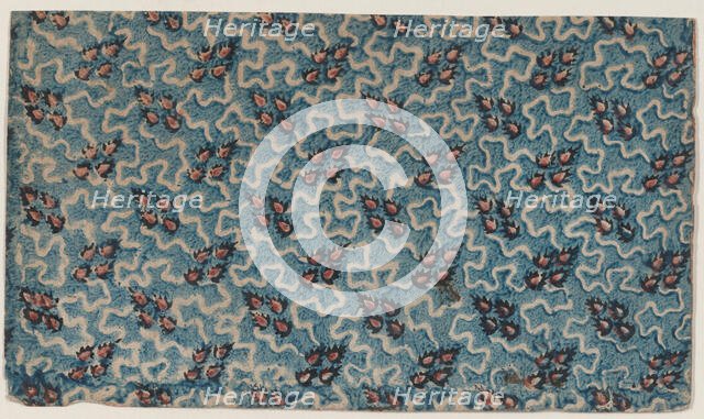 Sheet with overall abstract pattern, 19th century. Creator: Anon.