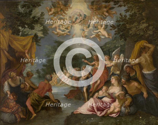 The Baptism of Christ. Creator: Johannes Rottenhammer the elder.