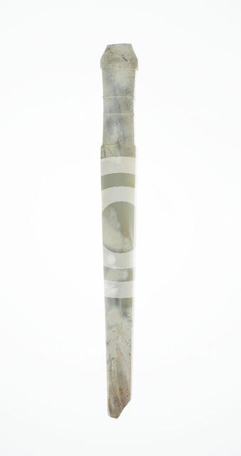 Handle-Shaped Jade, Shang or Western Zhou period, 2nd-early 1st millennium B.C. Creator: Unknown.