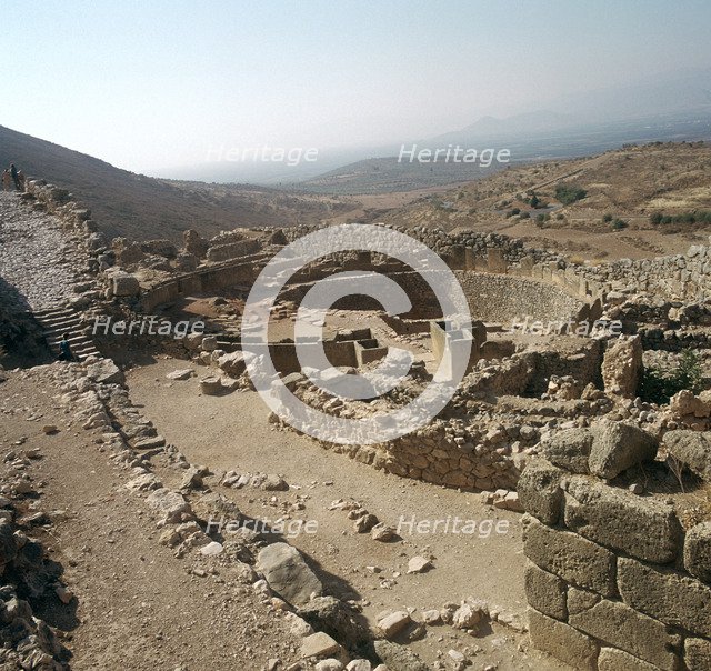 Grave circle A in the citadel at Mycenae, 16th century BC. Artist: Unknown