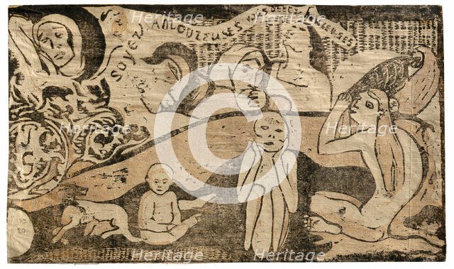 Soyez amoureuses, vous serez heureuses (Love, and You Will be Happy), from the Suite of La..., 1899. Creator: Paul Gauguin.