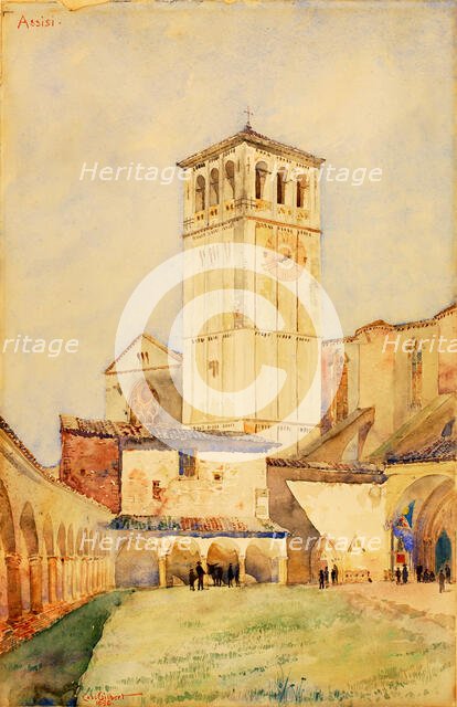 Church of St. Francis, Assisi, 1898. Creator: Cass Gilbert.