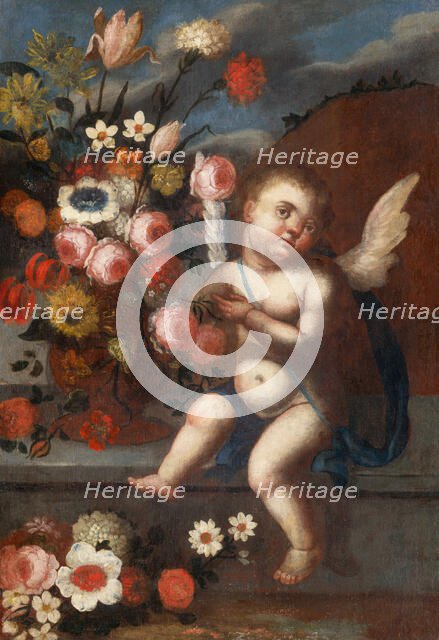 Still Life with Amor I, 1745-1755. Creator: Unknown.