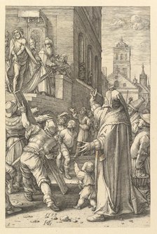 Ecce Homo, from The Passion of Christ, 1597. Creator: Hendrik Goltzius.