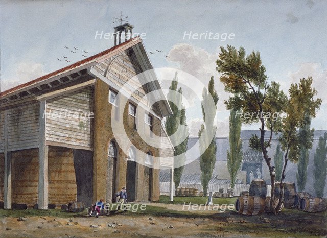Beaufoy's Vinegar Works on the site of Cuper's Gardens, Lambeth, London, 1809.                       Artist: George Shepherd