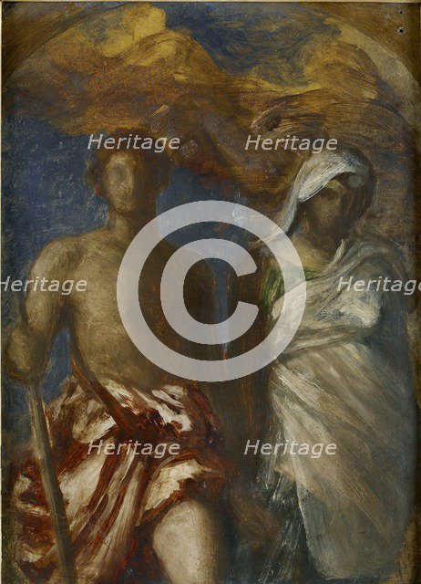 Time and Death, c1868. Artist: George Frederick Watts.