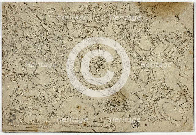 Alexander Defeating Darius at Battle of Issus, n.d. Creator: Unknown.