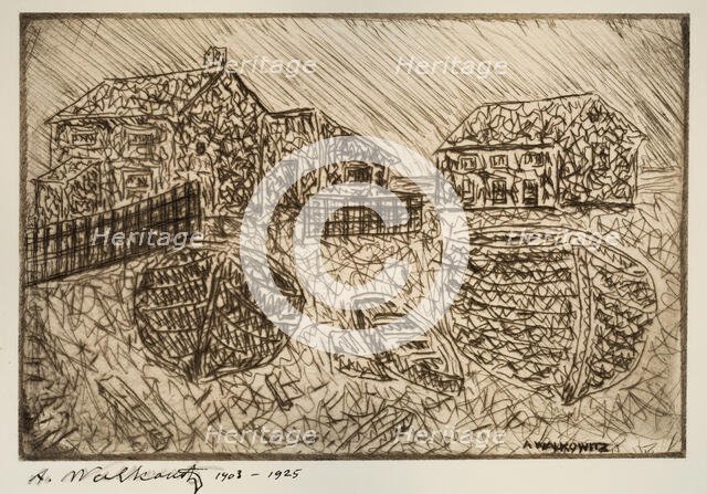 Untitled (One Of Six Prints), 1903-1925. Creator: Abraham Walkowitz.