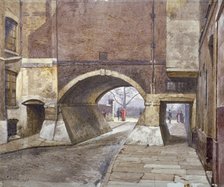 View of the entrance to Lincoln's Inn Fields in Duke Street, Westminster, London, 1883. Artist: John Crowther
