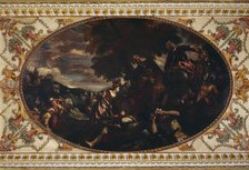 'The Defence of Scutari', painting on the ceiling of the gallery of Chiswick House, London. Artist: Historic England Staff Photographer.