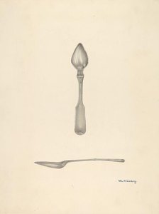 Bishop Hill: Small Spoon, c. 1936. Creator: William Ludwig.