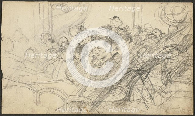 Audience at a Parisian Theatre I, c.1885. Creator: Giovanni Boldini.