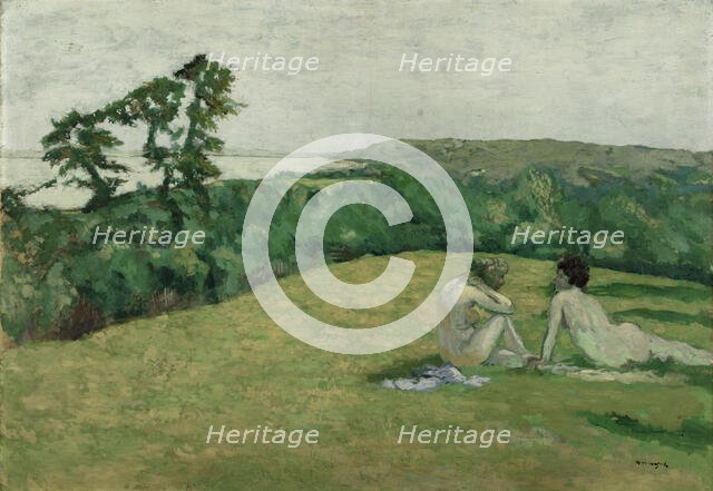 Devant la mer (Varengeville), before 1910. Creator: Ker Xavier Roussel.