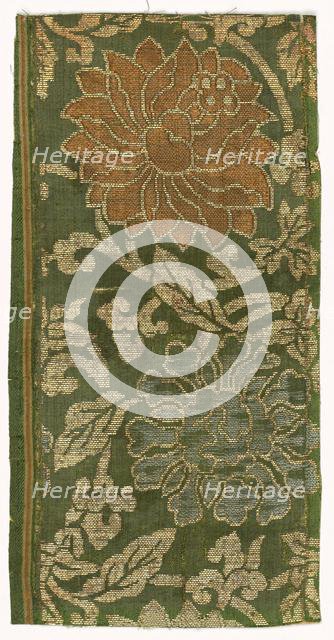 Textile Fragment, 1800s. Creator: Unknown.