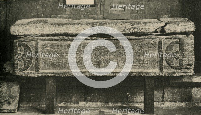 'Tomb of Valerius Amandinus (A Roman General)', 1908. Artist: Unknown.