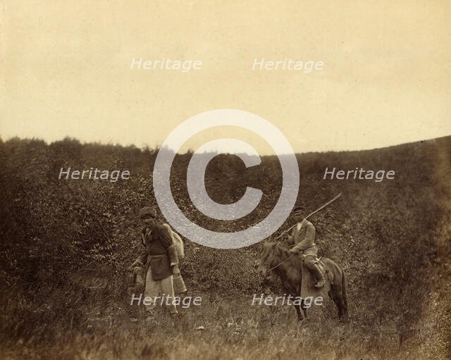 A Vagrant under Rural Guard, 1891. Creator: Aleksei Kuznetsov.