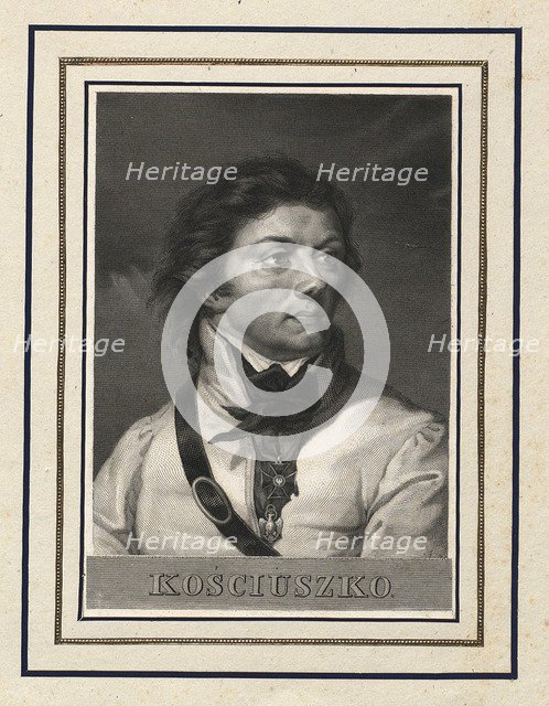 Portrait of Tadeusz Kosciuszko (1746-1817). Artist: Oleszczynski, Antoni (1794-1879)