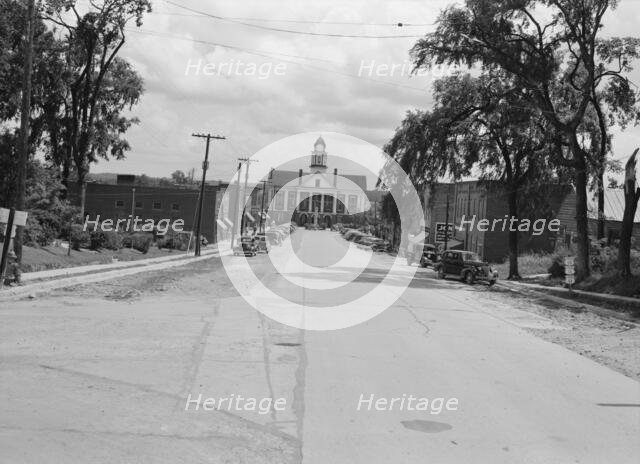 The Chatham County courthouse, Pittsboro, North Carolina, 1939. Creator: Dorothea Lange.