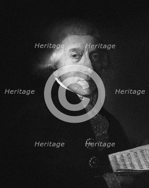Portrait of the composer Giuseppe Sarti (1729-1802), c. 1798. Creator: Tonci, Salvatore (1756-1844).