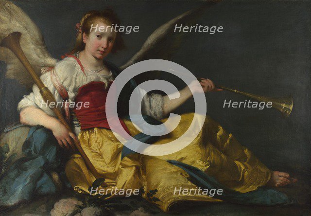 A Personification of Fame, c. 1635. Artist: Strozzi, Bernardo (1581-1644)