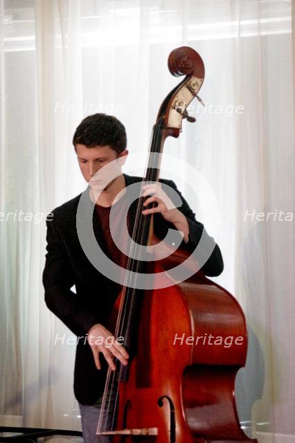 James Owston, Xhosa Cole Quartet, Watermill Jazz Club, Dorking, Surrey, 21 Jan 2020. Creator: Brian O'Connor.