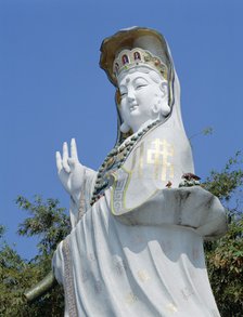 Tin Hau statue, Repulse Bay Temple, Hong Kong, China. Artist: Adina Tovy