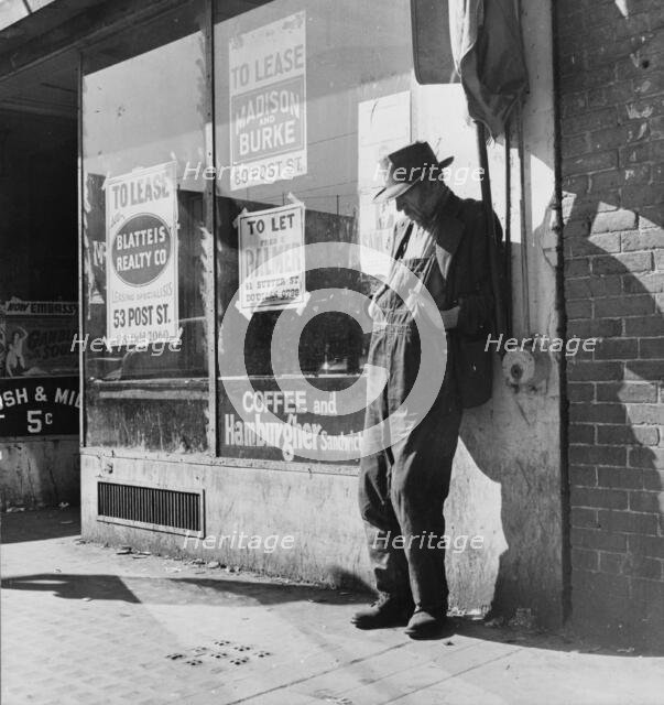Skid Row, Howard Street, San Francisco, California, 1937. Creator: Dorothea Lange.