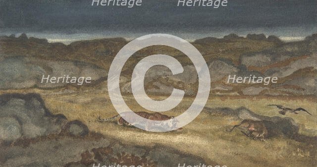 Tiger Stalking Prey, . Creator: Antoine-Louis Barye.