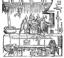 Hero of Alexandria's mechanical blacksmiths, (1st century) 1647. Artist: Unknown