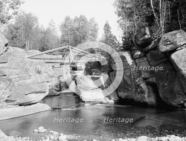 Upper falls of the Ammonoosuc, White Mts., N.H., c1906. Creator: Unknown.