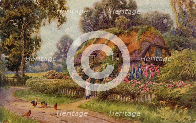 Thatched cottage, 1930s. Creator: Unknown.